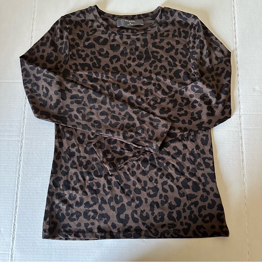 Leopard Print Long Sleeve Top primary medium top women